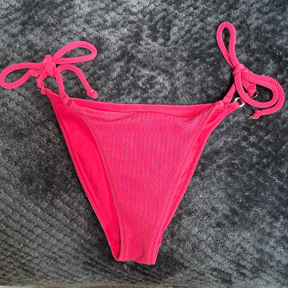 Vibrant Pink String Bikini Bottom